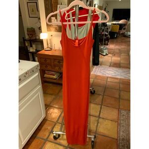 SKIMS Red Bodycon Maxi Dress Size XS